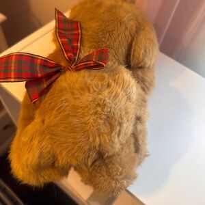 Mary Meyer sleeping golden retriever puppy with bow